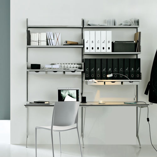 Estante de parede - TRIESTE - REXITE - modular / contemporânea / em aço pintado