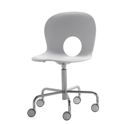 Cadeira contemporânea - OLIVIA - REXITE - para ambiente interno / em polipropileno / com base em aço cromado