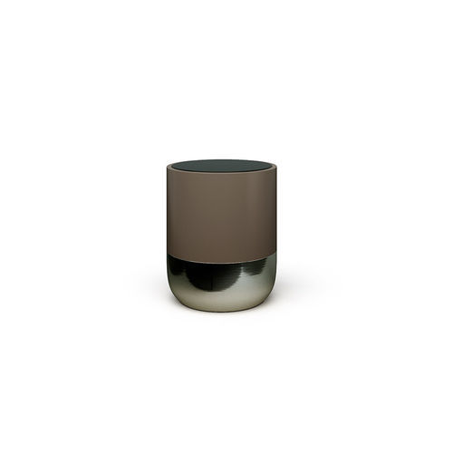 Mesa lateral contemporânea - Bol - Rossi di Albizzate - em madeira / em mármore / com base metálica