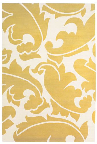 Tapete contemporâneo - OVERLEAF - The Rug Company - com padrão floral / de lã / retangular