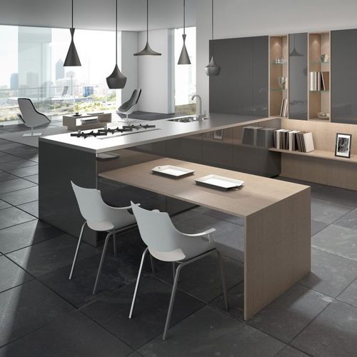 Cozinha contemporânea - LEVANTO - SCIC - em madeira / em pedra natural / em quartzito