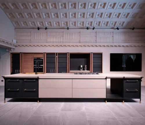 Cozinha contemporânea - CANOSSA - SCIC - em madeira / em pedra / com ilha