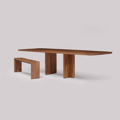 Mesa contemporânea - LINEGROUND FARM - Skram Furniture - em carvalho / em nogueira / em cerejeira