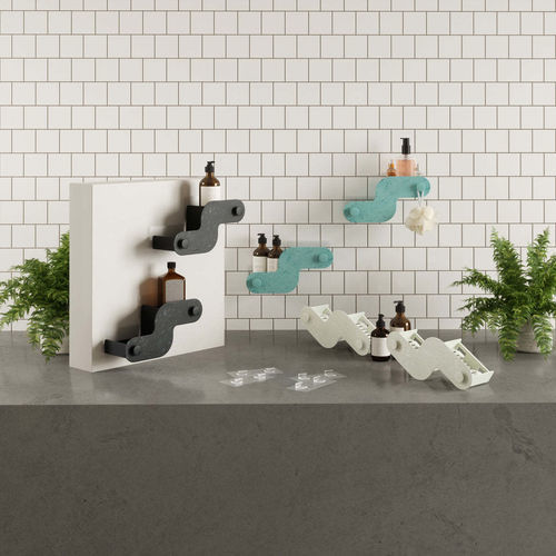 Porta-shampoo de parede para box de banheiro - 1023661-1193 - Umbra - para box de banheiro / para banheira / para box de banheiro