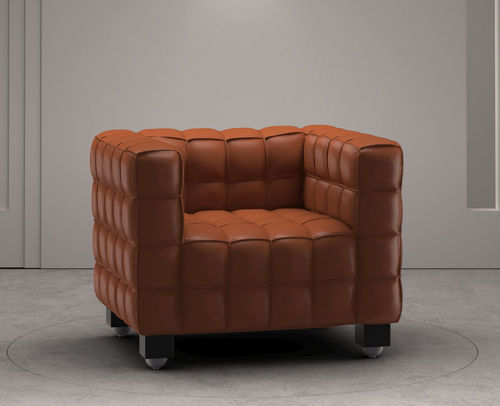 Poltrona Art Déco - Kubus  - Wittmann - em tecido / em couro / em madeira