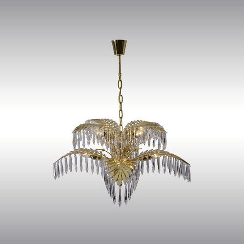 Lustre clássico - PALMANOVA : 21703 - Woka Lamps Vienna - em cristal / em latão / para lâmpada incandescente