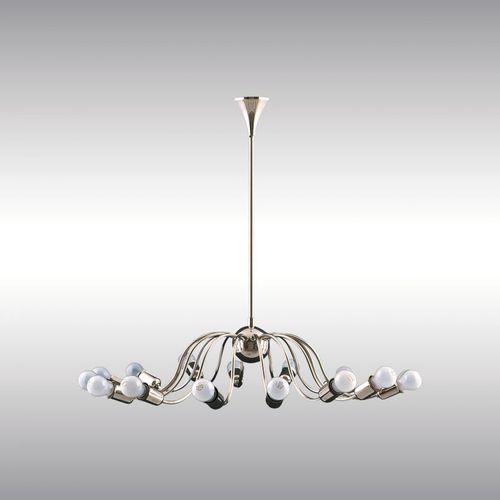 Lustre contemporâneo - JOSEFSTADT 9849 - Woka Lamps Vienna - em latão / candelabro / de Josef Hoffmann