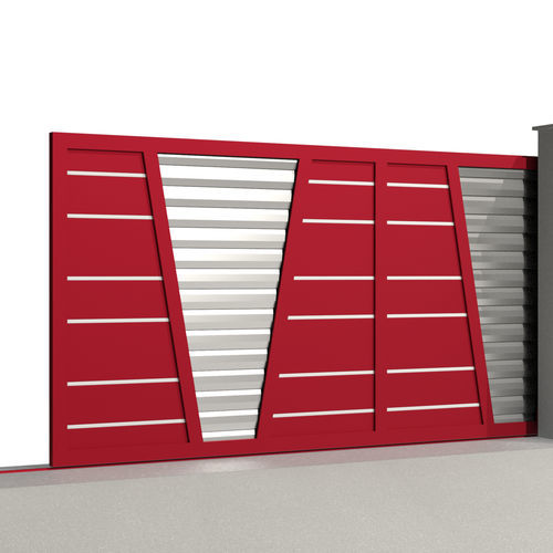 Portão de correr - Tr&eacute;sor AGATE C024 - Gates-Creations - direito / para lado esquerdo / em alumínio