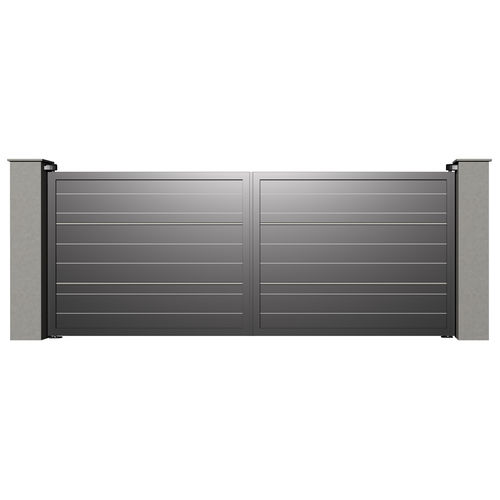 Portão de abrir - VERNE B011 - Gates-Creations - direito / para lado esquerdo / em alumínio