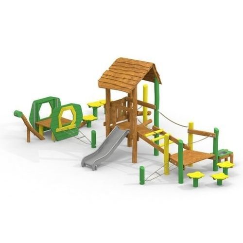 Estrutura lúdica para parque infantil - ALICE  - Lars Laj - em aço inoxidável / em madeira / modular