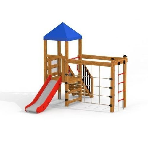 Torre de jogos com rede de escalada - 10105   - Lars Laj - para parque infantil / com escorregador