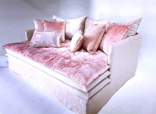 Sofá-cama - MADEMOISELLE - MILLE ET UNE NUIT XL - BERENGERE LEROY - contemporâneo / em veludo / em algodão