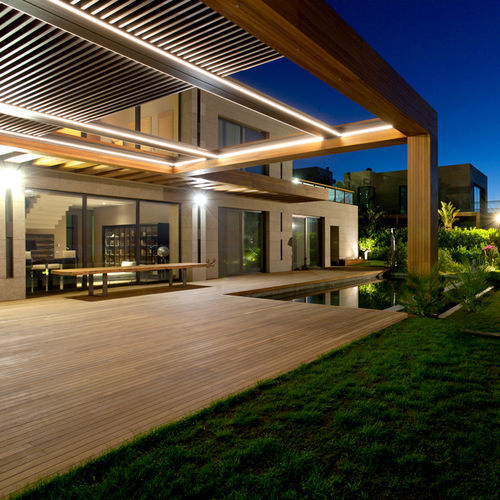 Porta de vidro de correr - Designer shade solutions - camarão / com vidro duplo / dupla