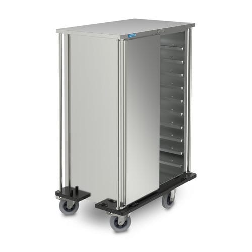 Carrinho para tabuleiros de refeição - 0161959 - HUPFER - para cozinha profissional / de transporte / em aço inoxidável