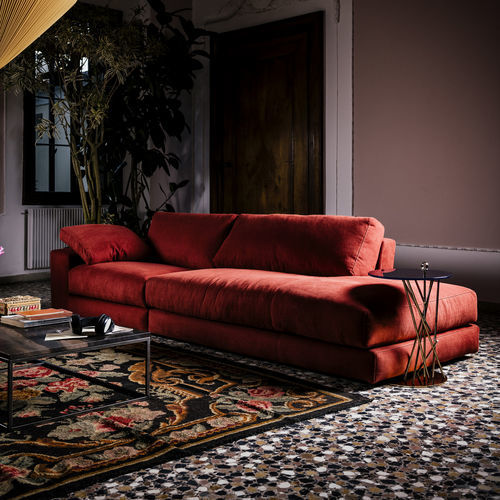 Sofá modular - Dante - Black Tie - contemporâneo / em tecido / em couro