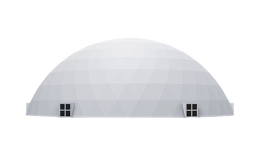 Domo em aço - 40M - Shelter Dome - em PVC / curvo / transparente