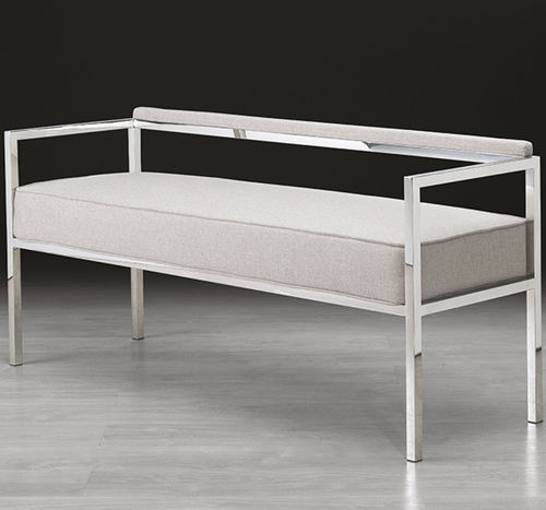 Sofá contemporâneo - BEVERLY - Stone International - em tecido / em couro / com braços