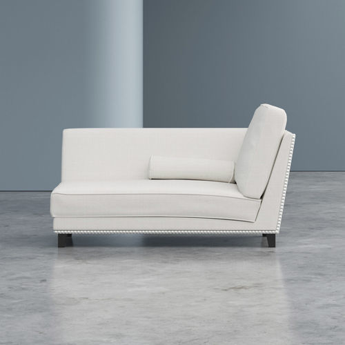 Divã contemporâneo - OXFORD  - Gems Barcelona - em tecido / em madeira / com base em faia