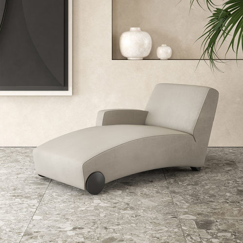 Chaise longue contemporânea - TRANSIT - Gems Barcelona - em tecido / em madeira / de 1 lugar