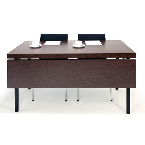 Mesa secretária de piso - FLAX - ghyvan international - contemporânea / em HPL / reta