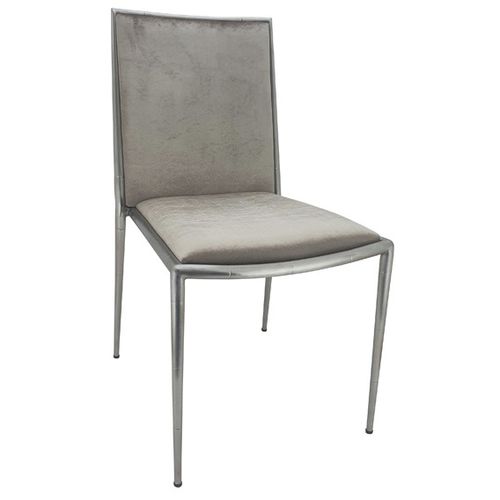 Cadeira contemporânea - Frost - ghyvan international - para ambiente interno / em tecido antichama / com base em aço inoxidável