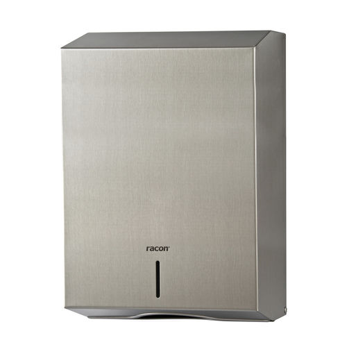 Dispenser de papel toalha de parede - racon® kappa XL - TEMCA GmbH&Co. KG - em aço inoxidável / interfolha / da linha comercial