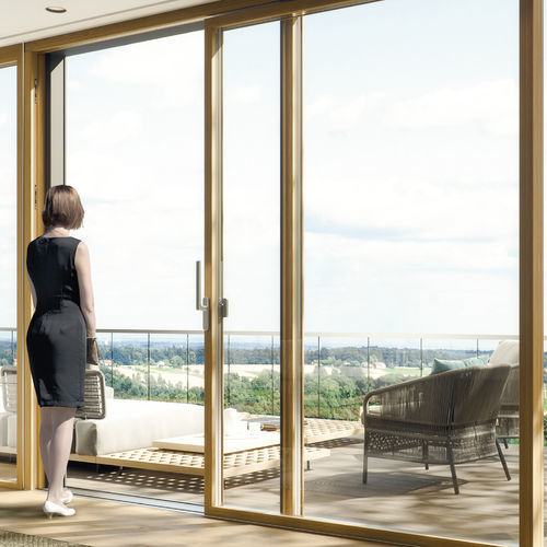 Sistema deslizante em alumínio - InfinityView - Maco Mayer & Co Beschläge GmbH - para porta / da linha residencial