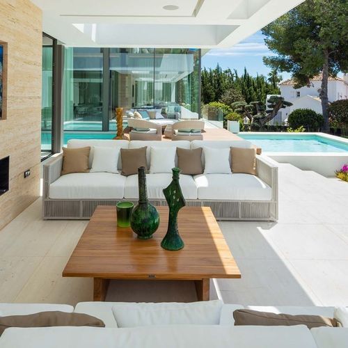 Sofá contemporâneo - LENNY - G&G Italia Designer Furniture - para ambiente externo / de jardim / para piscina