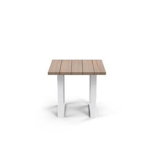 Mesa lateral moderna - SIENNA - G&G Italia Designer Furniture - em alumínio / em espuma de poliuretano / em teca