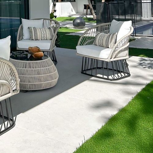 Cadeira de sala de jantar moderna - KARIMUN - G&G Italia Designer Furniture - para ambiente externo / em alumínio / em tecido hidrorrepelente