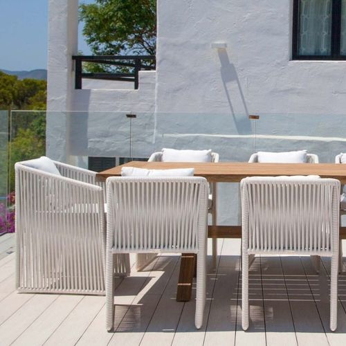 Poltrona moderna - INDAH - G&G Italia Designer Furniture - em espuma de poliuretano / em tecido resistente à água / em alumínio