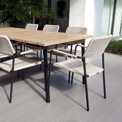 Cadeira de sala de jantar contemporânea - MAYA - G&G Italia Designer Furniture - para pátio / para ambiente externo / para beira de piscina