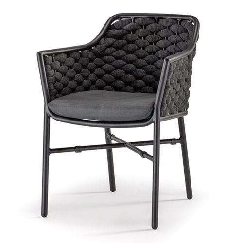 Cadeira contemporânea - Panama Armchair - GRATTONI S.R.L. - para ambiente externo / em borracha / em corda