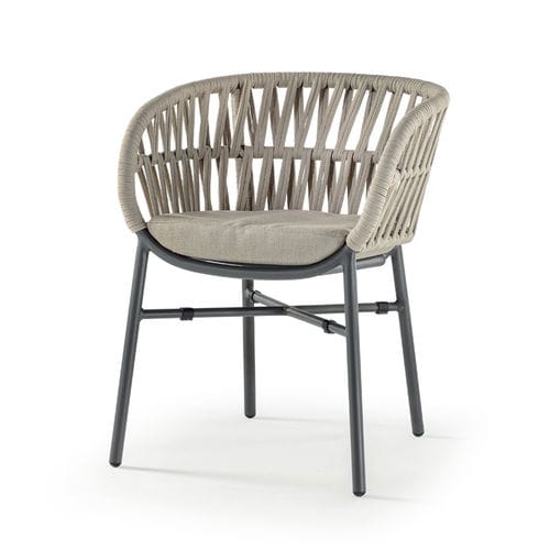 Cadeira contemporânea - TAHITI ARMCHAIR - GRATTONI S.R.L. - para ambiente externo / em poliolefina / em corda