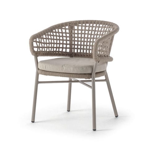 Cadeira contemporânea - ATOL ARMCHAIR - GRATTONI S.R.L. - para ambiente externo / em acrílico / em tecido
