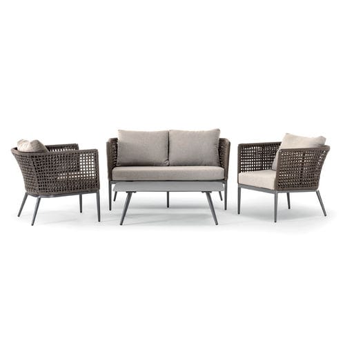 Conjunto de jardim contemporâneo - CUBA/2  - GRATTONI S.R.L. - em poliéster / em alumínio / em tecido acrílico