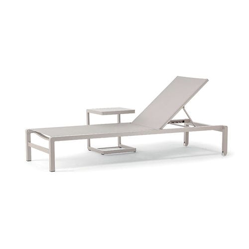 Espreguiçadeira contemporânea - GS 927 SUNBED  - GRATTONI S.R.L. - em Textilene® / em alumínio / empilhável