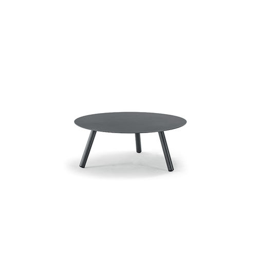 Mesa de centro contemporânea - BAHAMAS ALU COFFEE TABLE - GRATTONI S.R.L. - em alumínio / com base em alumínio / oval