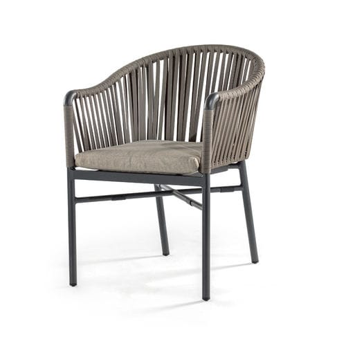 Cadeira contemporânea - MONACO ARMCHAIR - GRATTONI S.R.L. - para ambiente externo / em corda / em Textilene®