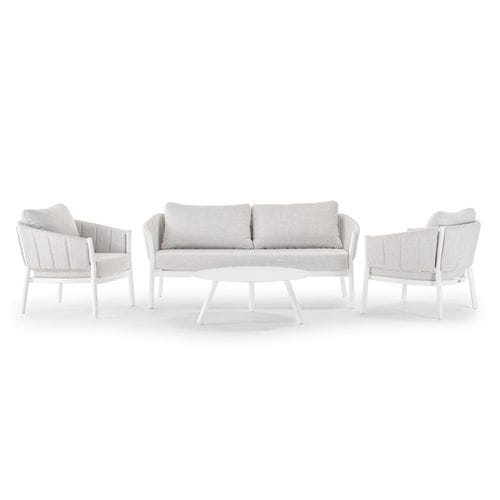Conjunto de jardim contemporâneo - GRID  - GRATTONI S.R.L. - em alumínio / em tecido / da linha residencial