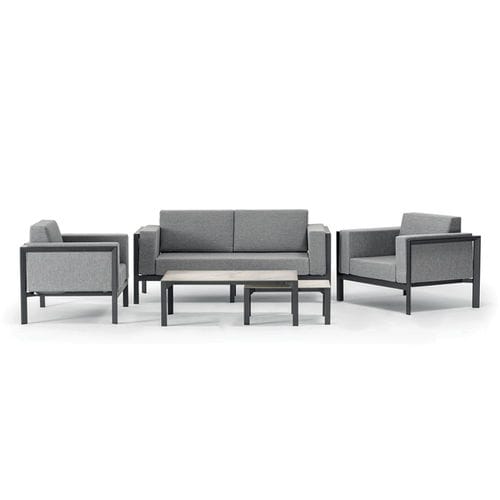 Conjunto de jardim contemporâneo - CRETA - GRATTONI S.R.L. - em alumínio / em cerâmica / em vidro