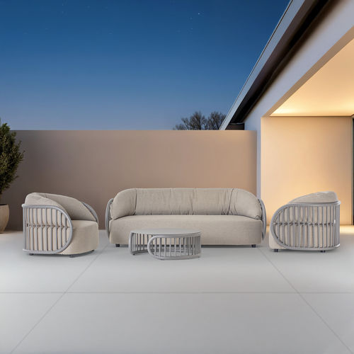 Conjunto de jardim contemporâneo - NEST - GRATTONI S.R.L. - em alumínio / em tecido / da linha residencial