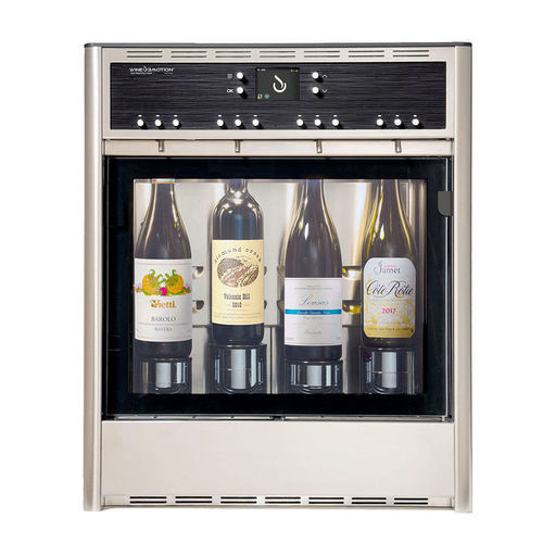 Dispensador de vinho a copo de bancada - QUATTRO EASY - WINEEMOTION SPA - de embutir / da linha comercial / para restaurante gastronômico