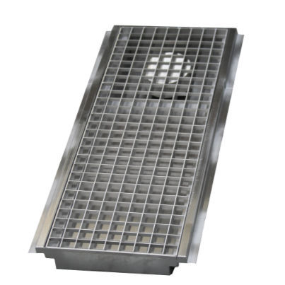 Caixa sifonada em aço inoxidável - CNL/063 - BERTRAND MANUFACTURER S.A. - para banheiro / para cozinha / com grelha