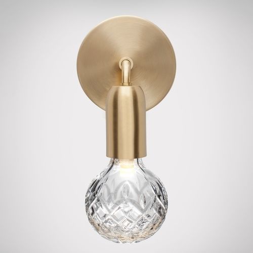 Arandela contemporânea - CRYSTAL BULB - Lee Broom - para ambiente interno / em cristal / em aço