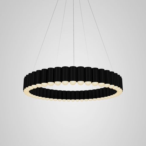 Lustre contemporâneo - CAROUSEL LARGE - Lee Broom - em vidro / em aço / tubular