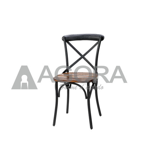 Cadeira clássica - X - AGORA' SRL - para ambiente interno / em madeira maciça / com base em metal pintado