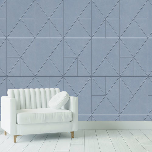 Painel acústico para parede - ORIGAMI® - Aistec - em PET / retangular / texturizado