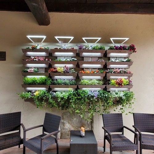 Jardim vertical de plantas naturais - HederaTM - lightgreen srl - sob medida / de flores / para ambiente interno
