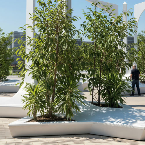 Floreira em alumínio - J2O - Borvo - triangular / modular / contemporânea